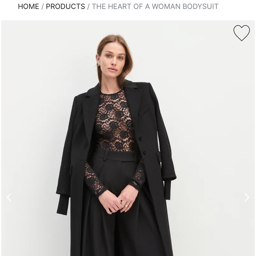 Favorite daughter Black Lace Bodysuit